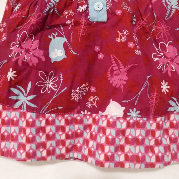 GAGOU TAGOU | 18-24 months | Long Sleeve Patchwork Baby Dress | Button-Up Front - Picture 8 of 15